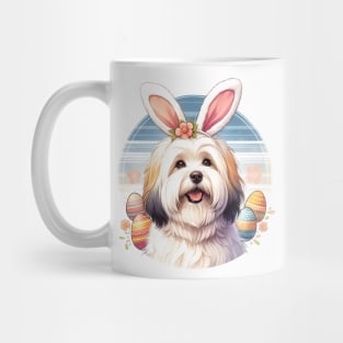 Coton de Tulear Celebrates Easter with Bunny Ears Mug